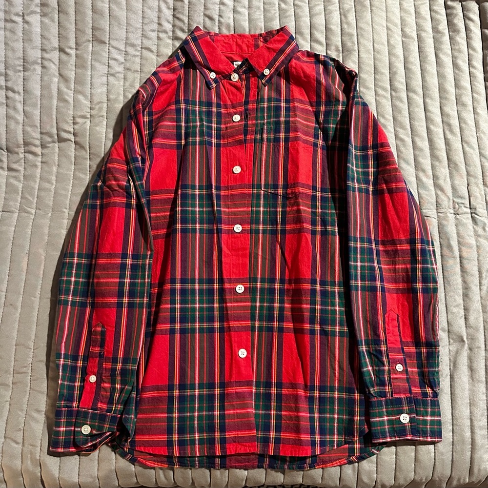 Button down - green / red / blue
